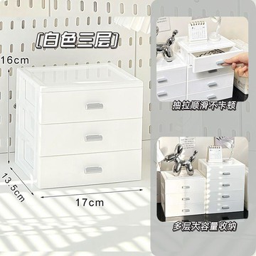 ✅桌面收納盒抽屜式辦公室學生宿舍書桌文具雜物化妝品置物架小盒子【台灣出貨】