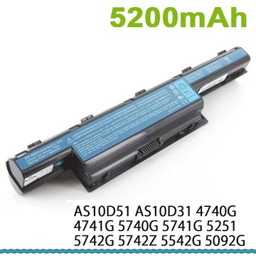 電池 適用於 ACER 宏碁 AS10D51 AS10D31 4740G 4741G 5740G 5741G 5251