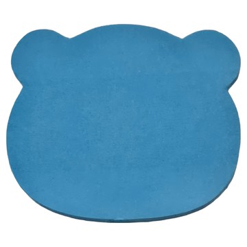 N次貼 造型便條本 63x70mm 熊  熊型 螢光藍  45張  6組