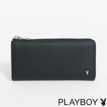 PLAYBOY - L拉長夾  Prestigious系列 - 深藍色