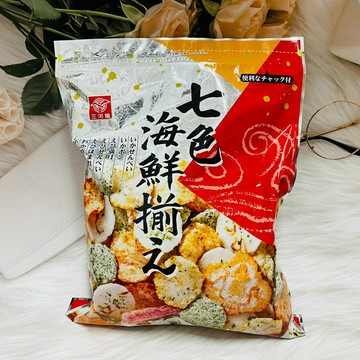 日本 三河屋 七色海鮮餅 七色海鮮米果 海鮮綜合米果｜全店$299 全家取貨免運｜滿額折500｜APP下單最高賺19%點數⚡