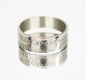 波蘭 硬幣戒指 10 茲羅提 1984-1988 男士硬幣戒指 女士硬幣戒指