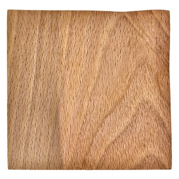 折角原木杯墊  櫸木款  10x10x1公分  1個