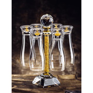 大容量啤酒杯家用水晶玻璃精釀扎啤杯子輕奢高檔網紅果汁杯套裝