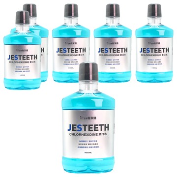 JESTEETH 全璟 齒潔適 漱口水 無酒精 含Chlorhexidine  600ml  6瓶