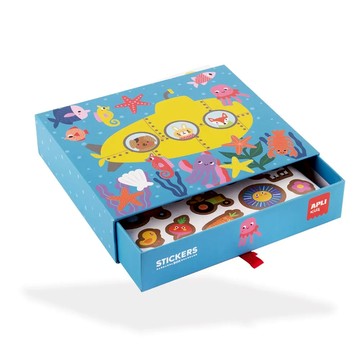 西班牙 APLI - 圖型認知創作貼紙遊戲-交通工具-0019694