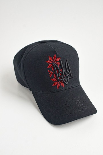 時尚烏克蘭三叉戟刺繡帽 | 烏克蘭設計 | 烏克蘭禮物