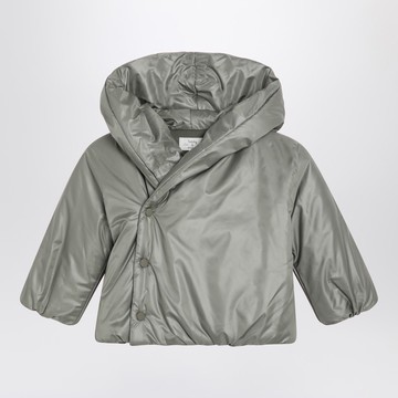 Fir green hooded puffer jacket
