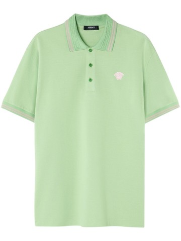 Versace - Medusa Head cotton polo shirt - men - Cotton - XL - Green