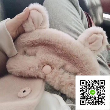眼罩 少女心毛絨卡通居家遮光眼罩 飛行睡眠家居日用西班牙 歐歐流行館