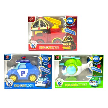 POLI波力救援小英雄 拼裝車 波力/羅伊/安寶/馬克/巴奇/赫利【德芳保健藥妝】