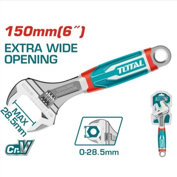 『油工廠』TOTAL 膠柄 活動板手 6吋 10吋 板手 手工具 好握持 可調