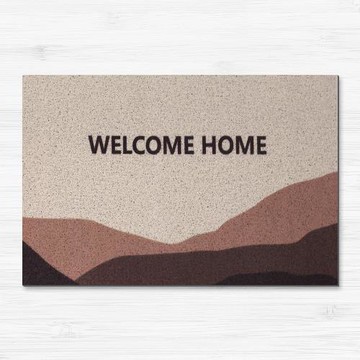 任選【寢室安居】60*90cm可剪裁刮泥防滑絲圈地墊-WELCOME紅