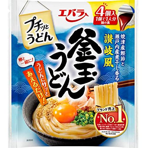 エバラ プチッとうどん 釜玉うどん (23g×4個) ×4袋