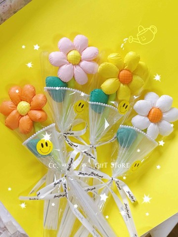 永生花🌷 太陽花小花束伴手禮布藝公司活動道具生日創意禮物教師畢業 母親節禮物 交換禮物