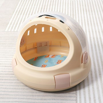 寵物航空箱 寵物外出包 貓籠 貓包外出便捷太空艙手提式背包貓窩透氣大容量寵物航空箱兔子籠子『ZW0548』