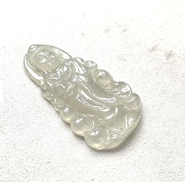 冰種翡翠觀音菩薩 | 天然緬甸玉翡翠A貨 | 送禮