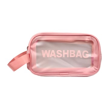 磨砂防水手提化妝包  小  粉色
