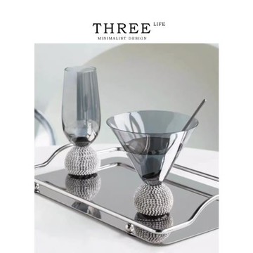 Tlife·Beaut·杯具輕奢鉆石杯水晶酒杯高檔高腳紅酒杯套裝 |美貌
