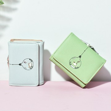錢包女夏短款韓版可愛學生2022新款小眾設計折疊錢夾多功能零錢包