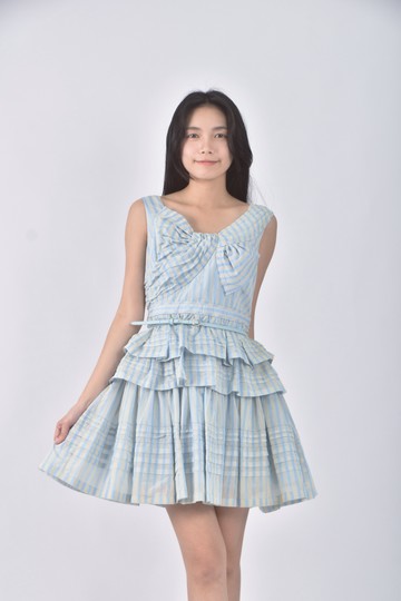 (S) jorya質感棉質藍色洋裝