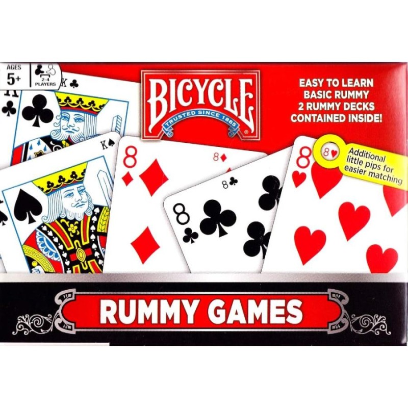 BICYCLE（バイスクル）トランプ/RUMMY GAMES（ラミーゲーム）-2パック