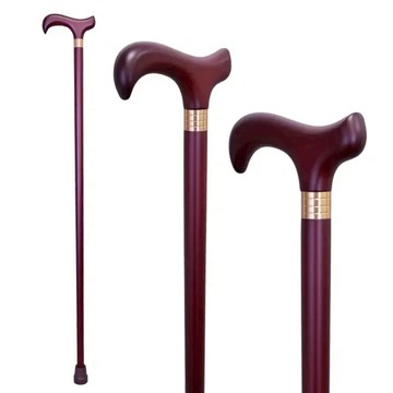 【海夫健康生活館】北匠醫療用手杖(未滅菌) 好好杖 天然實木拐杖 櫻桃色(1006-003-DEC)