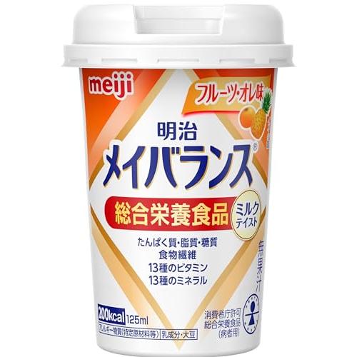 メイバランスミニカップ フルーツ・オレ味 125ml×12本 明治