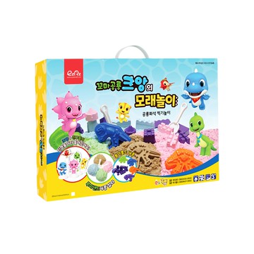 EZpia 趣玩沙豪華組 含4色趣玩沙、恐龍化石模具、城堡遊戲模組、可昂朋友們紙偶  多色  1組