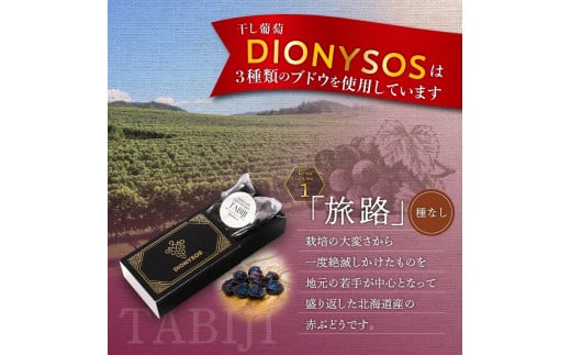 余市産完全無添加干し葡萄DIONYSOS3種セット×２