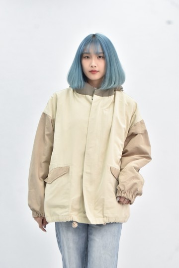 (L) fifty percent 連帽杏色外套