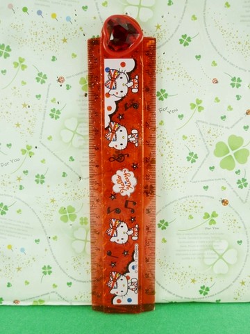 【震撼精品百貨】Hello Kitty 凱蒂貓~摺疊尺-紅英國圖案