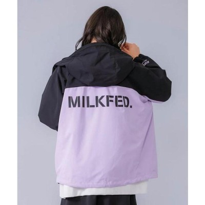 ミルクフェド MILKFED. BACK LOGO BICOLOR MOUNTAIN