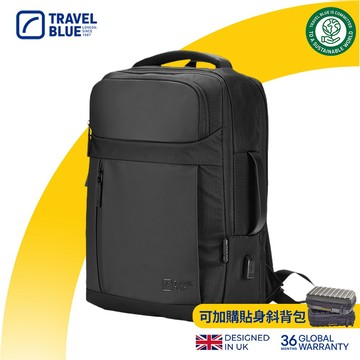 【Travel Blue 藍旅】極簡輕薄款背包 (後背包/筆電包/防潑水電腦包/雙肩包/商務背包)_TB3047