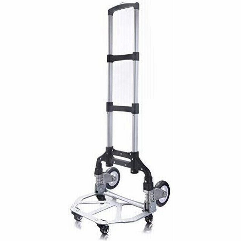 キャリーカート ハンドキャリー アルミ 台車 運搬キャリー 折りたたみ 2輪キャリーカート 4つの小さな車輪付き 高さ調節 軽量 静音 耐荷 通販 Lineポイント最大get Lineショッピング
