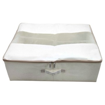 SHIMOYAMA 棉麻床下防塵衣物棉被收納袋  1入  1個  54 x 44 x 18cm