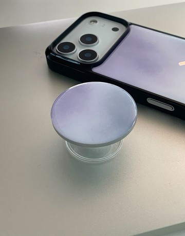 Misty Lavender epoxy iphone phone grip magsafe
