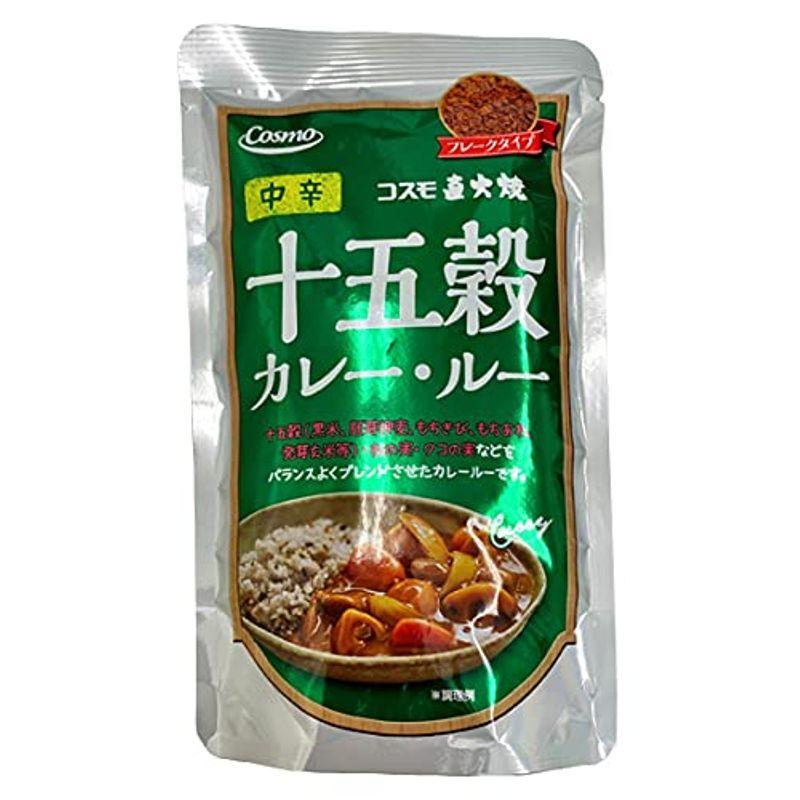 コスモ 直火焼 十五穀カレー・ルー 中辛110g ５個