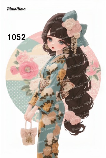 1052 原創貼紙 原創人物貼紙 貼紙 標籤 りまりま RimaRima