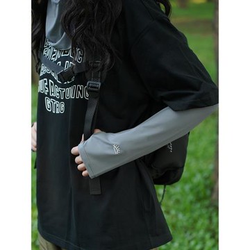 防曬袖套女夏薄款防紫外線護臂冰袖戶外登山騎行遮陽透氣冰絲手套