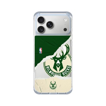 iPhone 17 Pro Max ClearX (MagSafe 兼容) 冰透藍 - NBA - 熱血系列-密爾瓦基公鹿 Milwaukee Bucks - Sweat and Tears