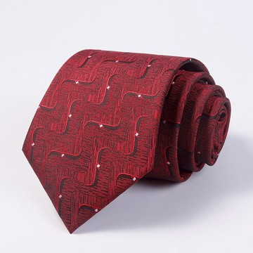 質感暗條紋純色領帶男正裝商務 8cm職業上班結婚新郎婚慶用深紅色