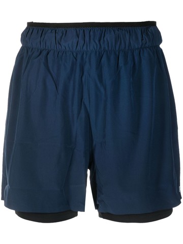 Rossignol - reflective logo-print performance shorts - women - Polyester/Elastane - XXL - Blue