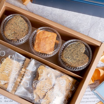 【過年必敗】福財雙收香酥禮盒禮盒/無加糖無澱粉點心/起司酥脆餅