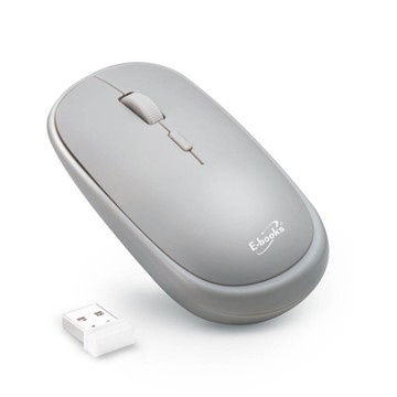 E-BOOKS M61 無印風超靜音無線滑鼠 - 低耗省電、即插即用、精準DPI三段調整