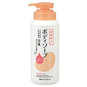 KUMANO 熊野油脂 豆乳異黃酮沐浴露 600ml  1瓶