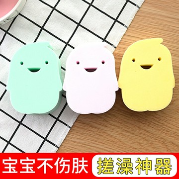 搓澡海綿兒童寶寶新生嬰兒洗澡神器沐浴搓泥巾洗頭刷硅膠用品專用