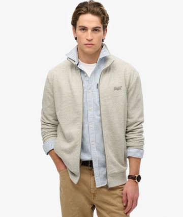 Superdry Men's Essential Logo Track Top Grey Size: S