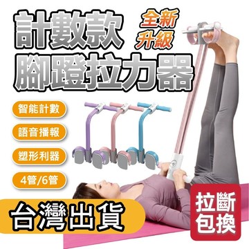 【送紙本說明書】計數款腳蹬拉力器 智能 計數 計時 腳蹬拉力器 小飛燕拉伸器 多功能拉力器 小腹剋星 收腹美背 健身器材