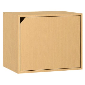 《HOPMA》日式單門櫃(2入) 有門無隔層 台灣製造 儲藏收納櫃 置物書櫃-黃木紋